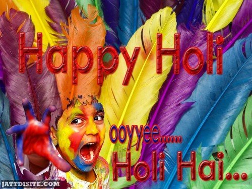 Kid Wishes You Happy Holi