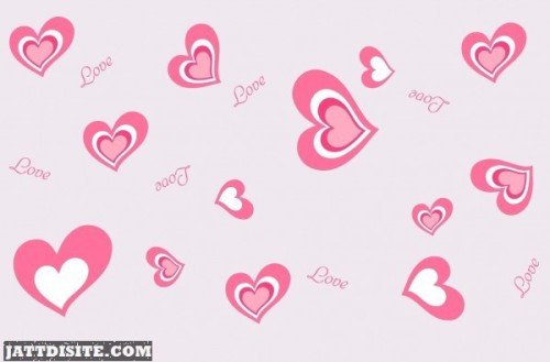 Love Hearts Pink