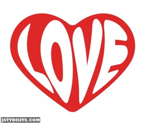 Love Word Heart Wall Stickers