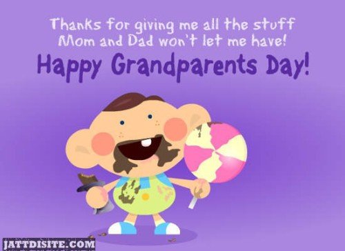 Lovely & Cute Grandparents Day Greeting
