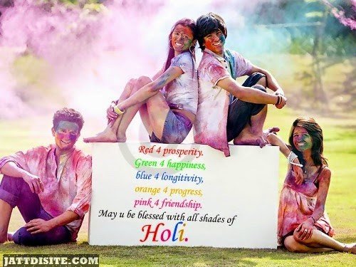 May U Be Blessed With All Shades Of Holi - Happy Holi