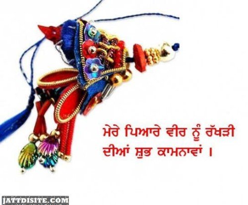Mere Pyare Veer Nu Rakhri Dian Shubh Kamnava Happy Raksha Bandhan