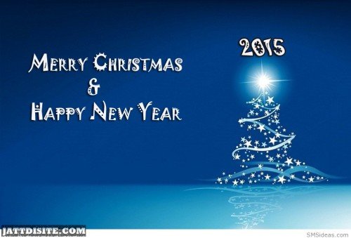 Merry Christmas & Happy New Year 2015 Christmas Tree Graphic