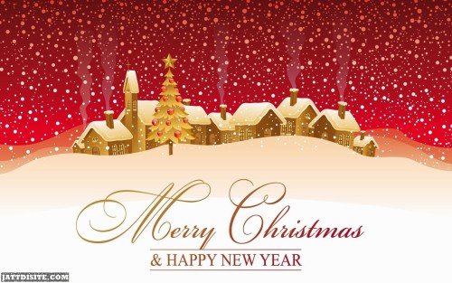 Merry Christmas & Happy New Year Greeting Card For You