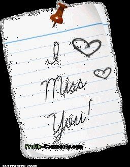 Miss you Note