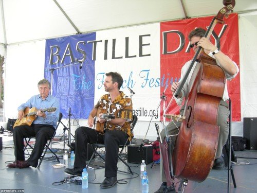 Music Band Celebrating Bastille Day