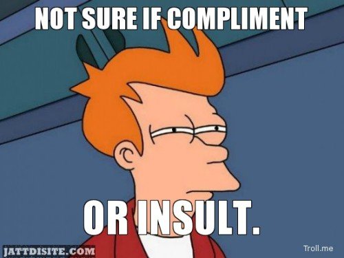 Not Sure If Compliment Or Insult Graphic