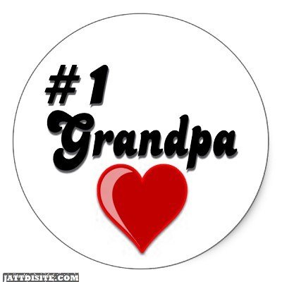 Number One Grandpa Happy Grandparents Day