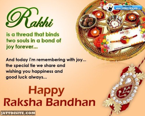Rakhi Is A Thread That Binds Two Souls In A Bond Of Joy Forever Happy Raksha Bandhan