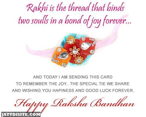 Rakhi Is The Thread That Binds Two Souls In A Bond Of Joy Forever Happy Raksha Bandhan