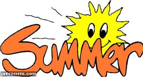 Summer Sun Cartoon Graphic