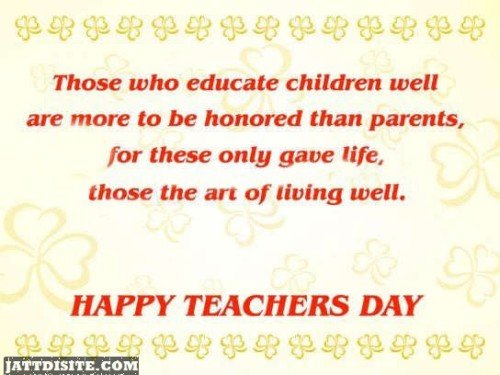 Those The Art Of Living Well - Happy Teachers Day - Copy