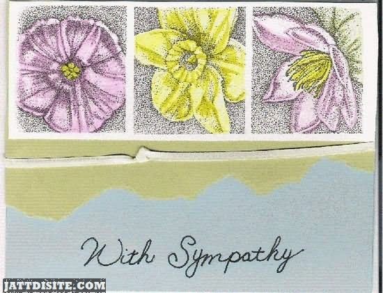 WIth Sympathy Greeting Card - JattDiSite.com