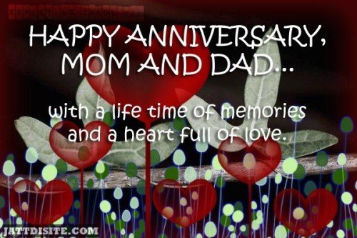With A Life Time Of Memories And A Heart Full Of Love - Anniversary Quote