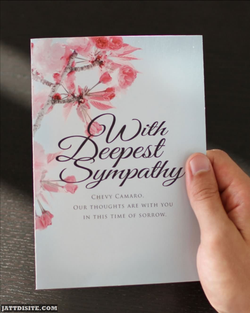 With Deepest Sympathy Card For You JattDiSite