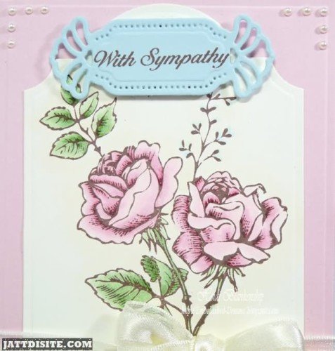 With Sympathy Greeting Card For You
