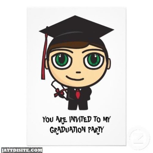 You Are Invited To My Graduation Party Graphic