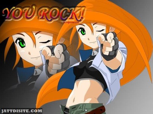 You Rock Anime Graphic