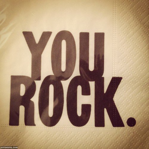 You Rock Brown Graphic