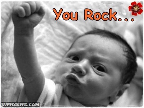 You Rock Funny Kid Graphic