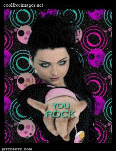 You Rock Girl Graphic For Share On Myspace
