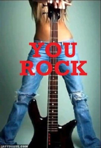 You Rock Girl Graphic For Sharing On Hi5