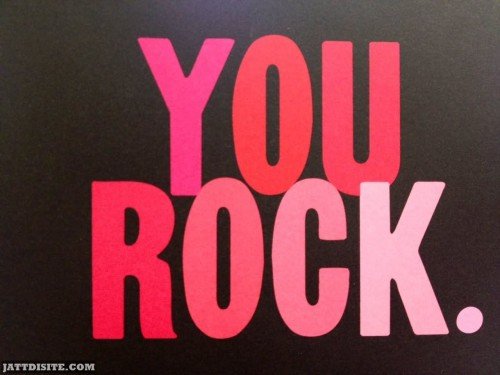 You Rock Greeting Card Graphic