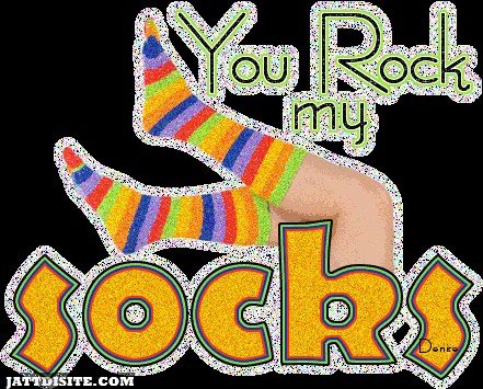 You Rock My Socks Glitter