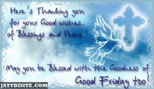 Good Friday To you