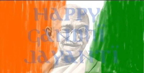Happy Gandhi Jayanti Graphic For Share