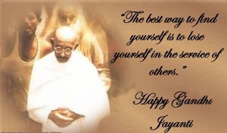 Happy Gandhi Jayanti Greeting Card