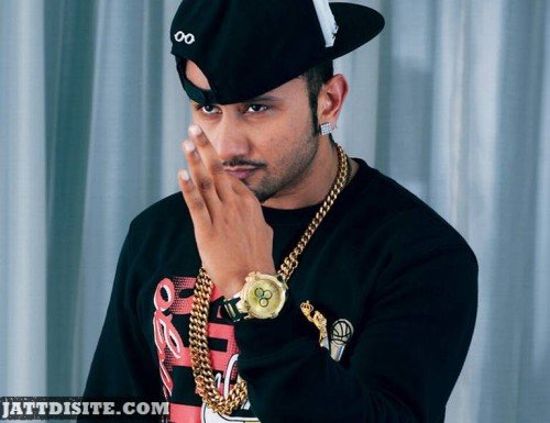 Honey Singh in Black Dress