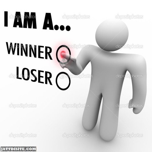 I Am A Winner Loser Graphic