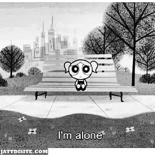 I Am Alone Cartoon - JattDiSite.com