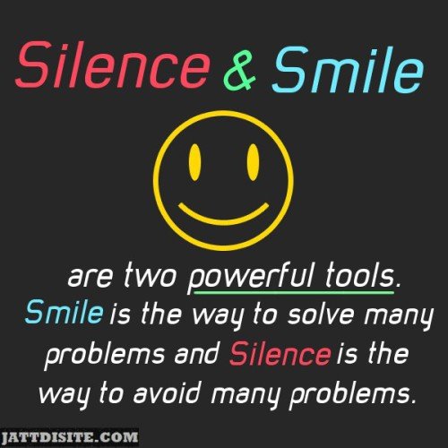 Silence And Smile