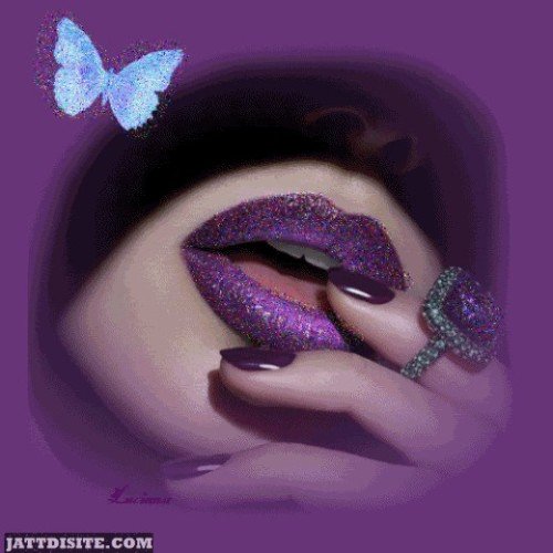 Sweet Purple Lips