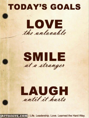 Today's Goal Lough Smile