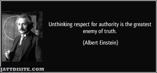 Unthinking Respect For Authority