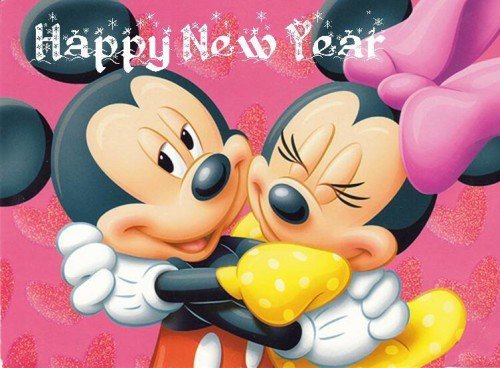 Micky And Minnie Happy New Year Greetings