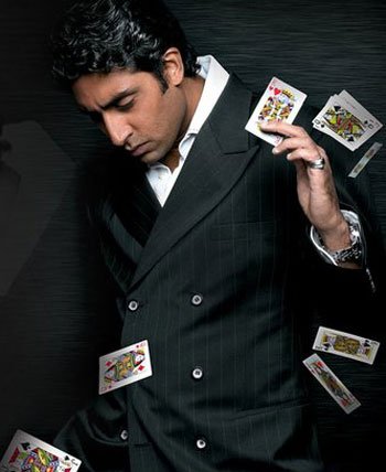 Abhishek Bachchan With Cards