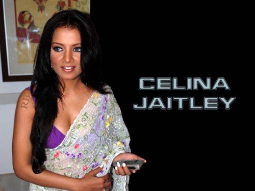 Celina Jaitley Holding A Mobile