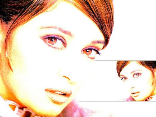 Madhuri Dixit Red Eyes Look Wallpaper