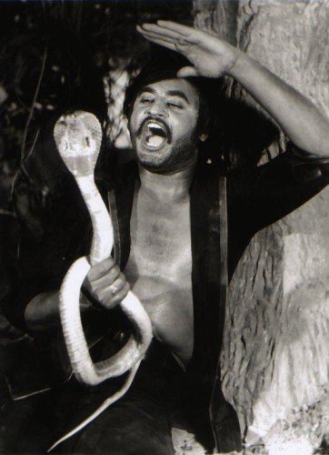 Rajnikanth With Snake