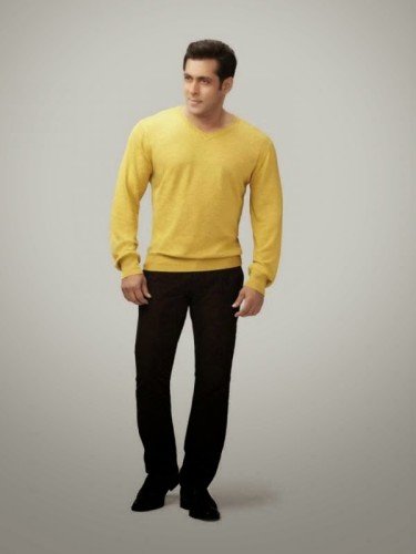 Salman Khan In Cool Yellow T-Shirt