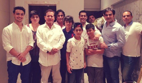 Salman Khan Posses With Family