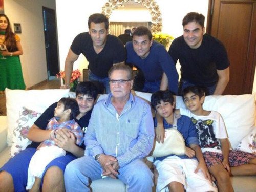 Salman Khan With His Three Brother & Father