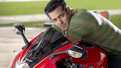 Salman Poses With His Bike