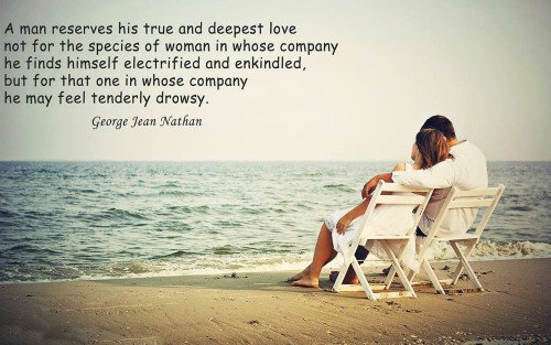 A Man Reserves Cute Love Quote