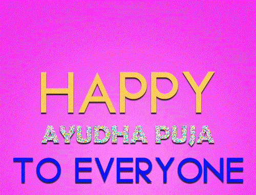 Happy Ayudha Puja To Everyone
