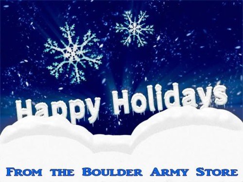 Happy Holidays From The Boulder Army Store